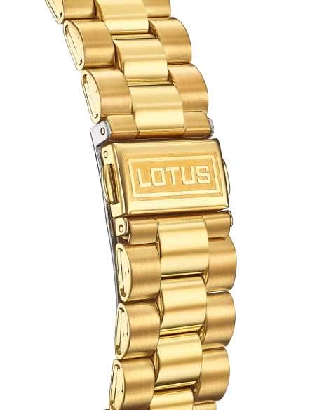Reloj para Mujer de Acero Dorado con Esfera Nácar y Circonitas - Lotus 18979/1