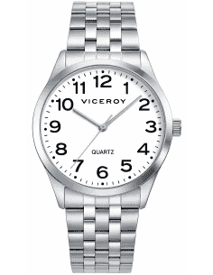 Reloj para Hombre Esfera Blanca y Números Negros - Viceroy 42231-04