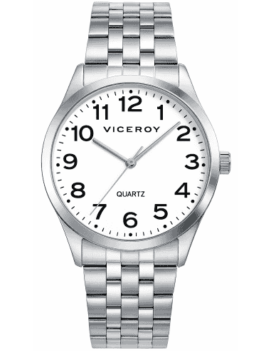 Reloj para Hombre Esfera Blanca y Números Negros - Viceroy 42231-04