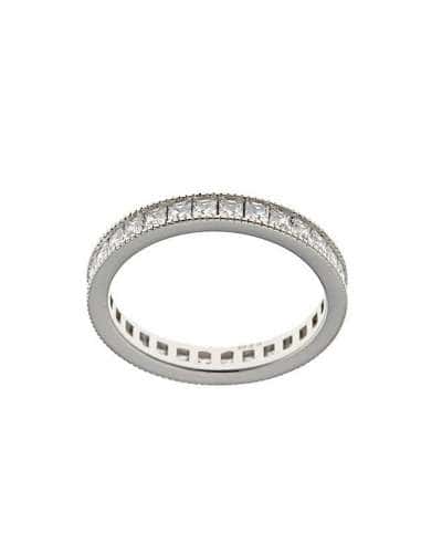 Anillo para Mujer de plata tipo alianza con circonitas - Salvatore 211S0170/18