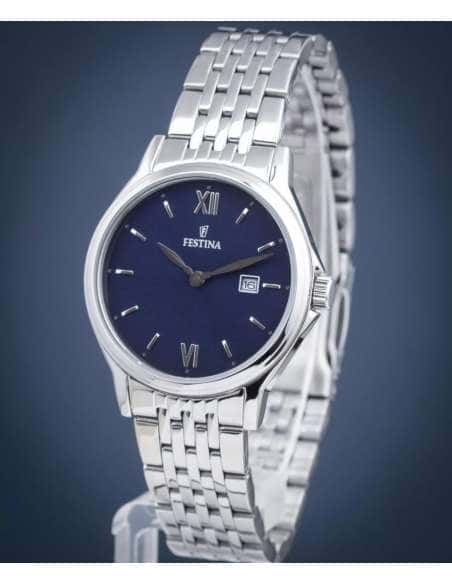 Reloj para Mujer de Acero con Esfera Azul y Calendario - Festina F16748/3