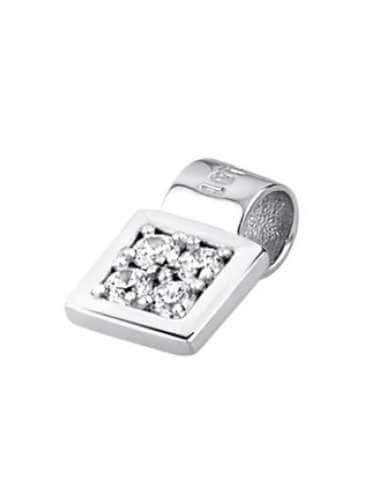 Colgante para Mujer Plata de Ley Cuadrado con Cristales Engarzados - Lotus LP1711-1/1