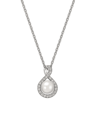 Collar para Mujer Plata de Ley con Perla y Circonitas - Viceroy 1023C000-38