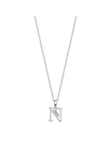 Collar para Mujer con la letra N - Lotus LP3054-1/N