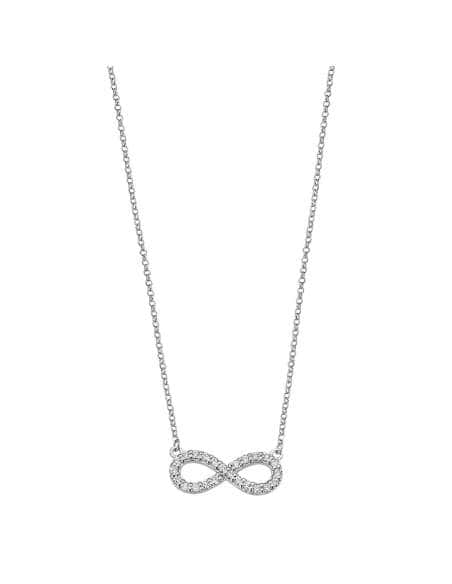 Collar para Mujer Plata de ley Infinito con circonitas - Lotus LP1253-1/1