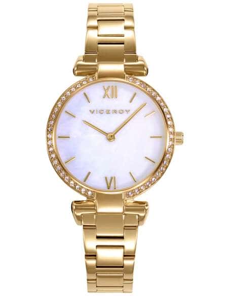 Reloj para Mujer Dorado con Esfera de Madreperla y Circonitas - Viceroy 42446-03