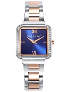 Reloj para Mujer con Esfera Azul y Detalles en Gold Rosé - Viceroy 401244-33
