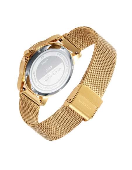 Reloj para Mujer de Acero Dorado con Correa Malla y Esfera Verde- Viceroy 401166-63