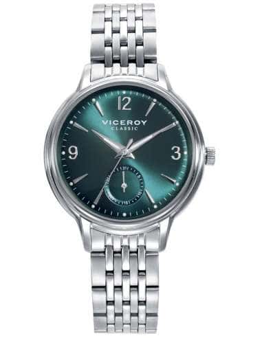 Reloj para Mujer Classic con Esfera Verde e Índices Plateados - Viceroy 401250-65