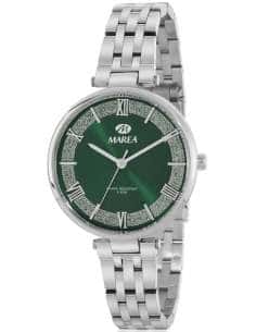 Reloj para Mujer con Esfera Verde con Purpurina y Detalles Plateados - Marea B54268/2