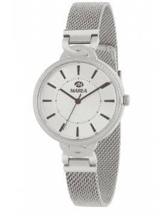 Reloj para Mujer Malla Milanesa de Acero con Esfera Plateada  - Marea B54258/3