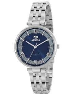 Reloj para Mujer con Esfera Azul con Purpurina y Detalles Plateados - Marea B54268/1