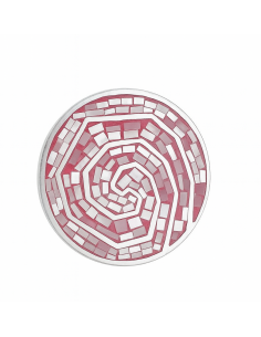 Colgante para Mujer Nacarado con Esmalte Rosa en Plata de Ley - Plata 925