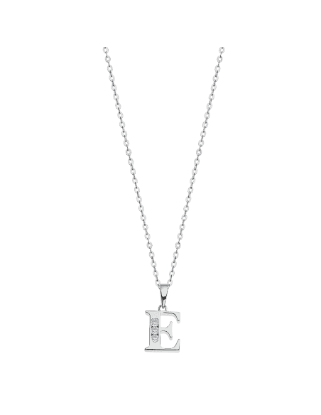Collar para Mujer de plata de ley con la letra E - Lotus LP3054-1/E