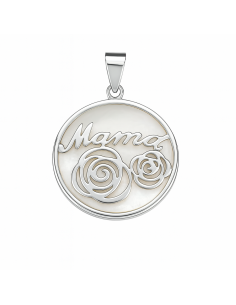 Colgante para Mujer “Mamá” en Plata de Ley  y Nácar - Plata 925