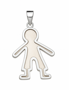 Colgante para Mujer con forma de Niño en Plata de Ley - Plata 925