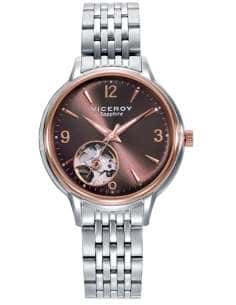 Reloj para Mujer Sapphire Bicolor con Esfera Gris y Detalles en Rosa - Viceroy 401252-95