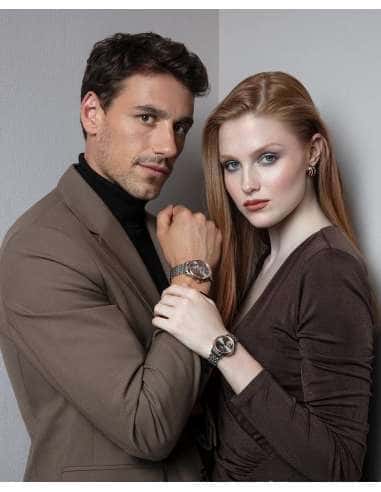 Reloj para Mujer Sapphire de Acero con Esfera Marrón y Detalle Vista de Mecanismo- Viceroy 401252-95