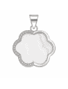 Colgante para Mujer Flor de Plata con Nácar y Circonitas - PLata 925