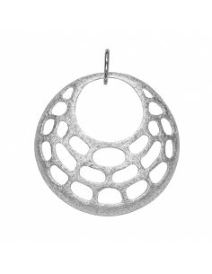 Colgante para Mujer de plata con forma redonda y interior con calados - Plata 925