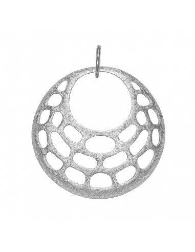 Colgante para Mujer de plata con forma redonda y interior con calados - Plata 925
