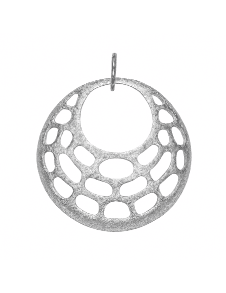 Colgante para Mujer de plata con forma redonda y interior con calados - Plata 925