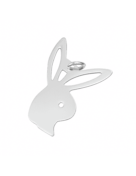 Colgante para Mujer de plata con Forma de cabeza de conejo - Plata 925