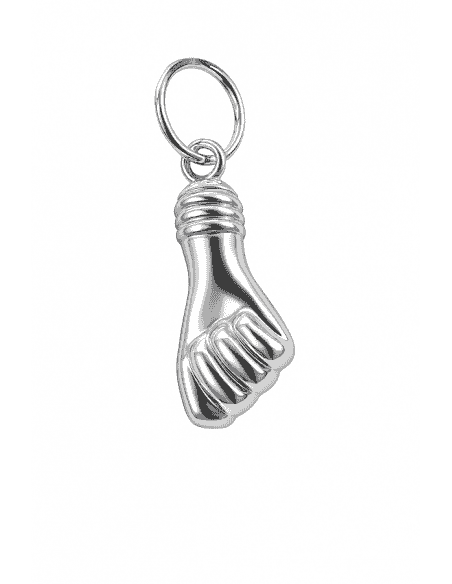 Colgante Unisex Puño en plata - Plata 925