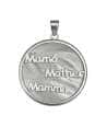 Colgante para Mujer de plata con nácar blanco “Mamá, Mother, Mamma” - Plata 925