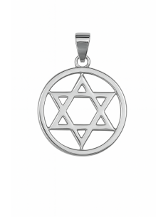 Colgante Unisex de plata Estrella de David - Plata 925