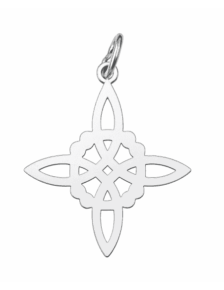 Colgante para Mujer de plata Nudo de Bruja - Plata 925