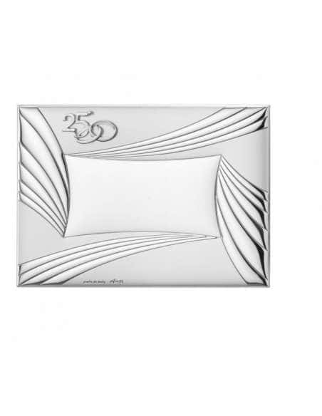 Placa Conmemorativa 25º Aniversario con Flores - Eventi EV9185/13V (Personalizable)