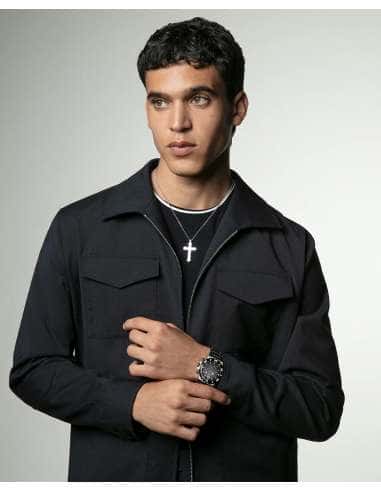 Collar para Hombre de Acero con Cruz - Viceroy 14215C01000