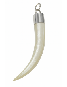 Colgante para mujer de plata con forma de Cuerno - Plata 925