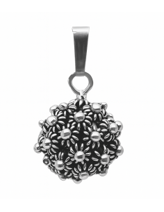 Colgante para Mujer de plata envejecida Llamador de Angel - Plata 925