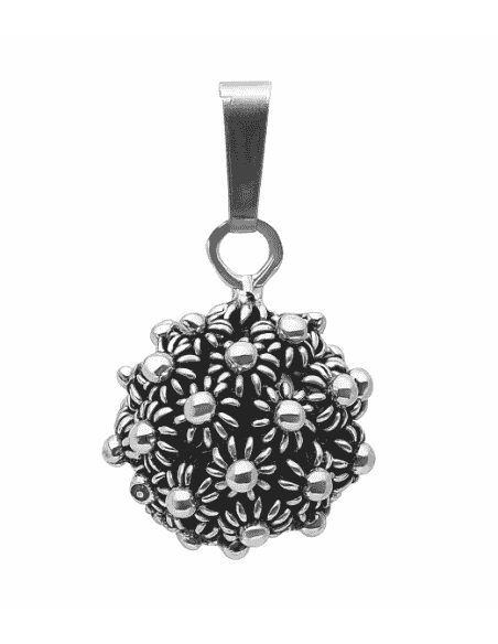 Colgante para Mujer de plata envejecida Llamador de Angel - Plata 925