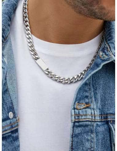 Cadena para Hombre de Acero - Marea D00104/AI50 (Grabado Incluido)