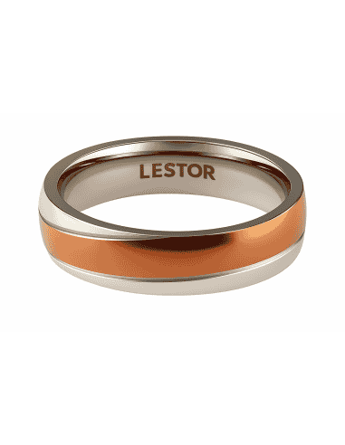 Anillo para Hombre de Acero Bicolor - Lestor R15172/SCA19