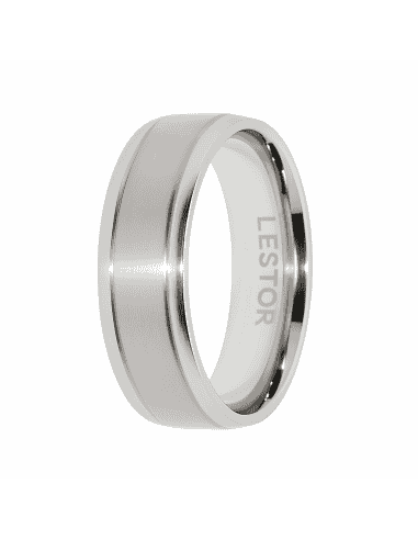 Anillo para Hombre de Acero - Lestor R10110/SSO27