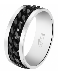 Anillo para Hombre de Acero - Lotus LS2394/3/228