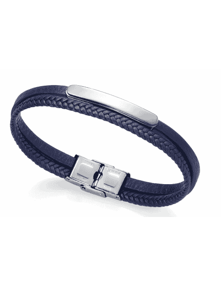 Pulsera para Hombre Esclava de piel y Acero - Viceroy 15082P09013