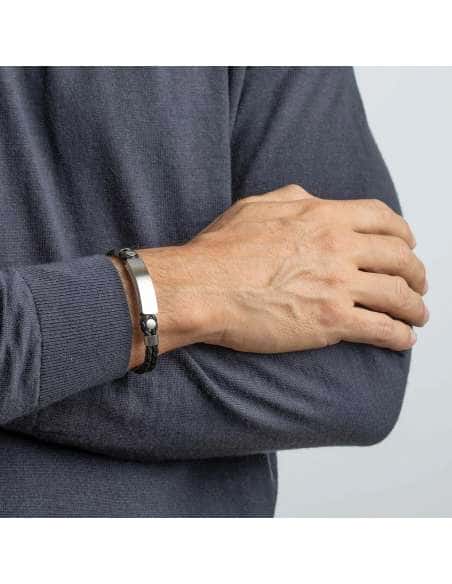 Pulsera para Hombre de Acero y piel - Lotus LS2103-2/2
