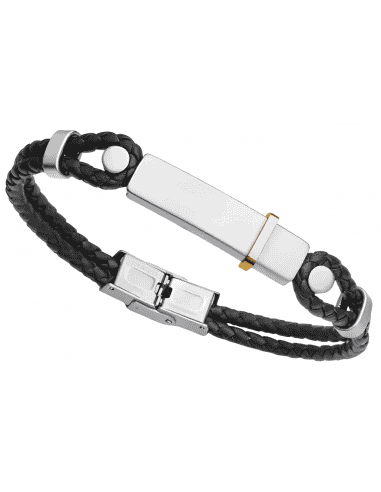 Pulsera para Hombre de Acero y Cuero marrón - Viceroy 1481P01011