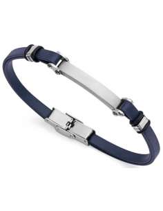 Pulsera para Hombre Piel Azul y Acero - Viceroy 75324P01013