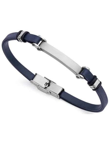 Pulsera para Hombre Piel Azul y Acero - Viceroy 75324P01013