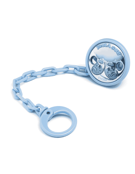 Pinza Infantil Chupete 'HOLA SOY' Azul - Eventi EV3373/01C