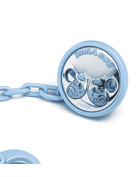 Pinza Infantil Chupete 'HOLA SOY' Azul - Eventi EV3373/01C