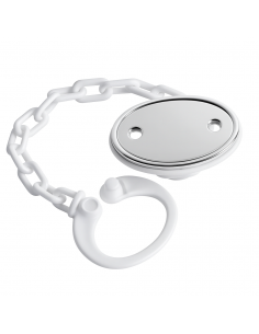 Pinza Infantil Chupete  Oval Liso (Personalizable) - Global Argenti GA0032P