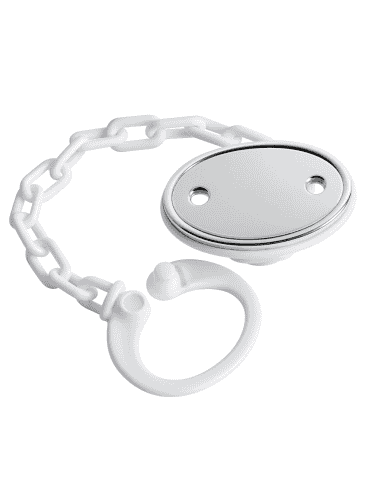 Pinza Infantil Chupete  Oval Liso (Personalizable) - Global Argenti GA0032P