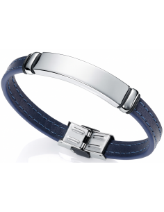 Pulsera para Hombre de Acero y Piel Azul - Viceroy 6371P09013